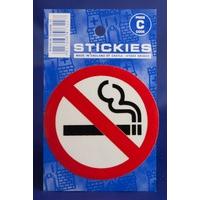 Clear No Smoking Sign Sticker