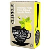Clipper Organic Comforting Infusion - Chamomile &amp; Lemon Balm With Manuka Honey 20 Bags
