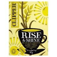 Clipper Organic &quot;Rise &amp; Shine&quot; Lemongrass &amp; Lemon Verbena Infusion 20 Bags