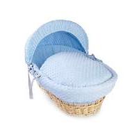 Clair de Lune Dimple Wicker Moses Basket