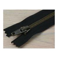 Clearance Two Way Brass Metal Open End Zips 66cm Black