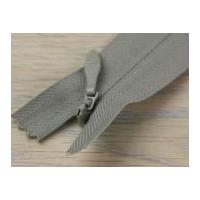 Clearance Concealed Invisible Closed End Zip 15cm Stone