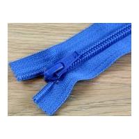 Clearance Chunky Nylon Closed End Zips 18cm Blue