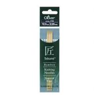 Clover Takumi Bamboo Double Pointed Knitting Needles