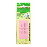 clover double eye sewing needles fine sharp tip