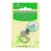 clover adjustable ring thimble with plate