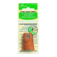 clover double sided leather thimble