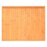 Close Board Traditional Fine Sawn Vertical Slats Fence Panel (W)1830mm (H)1500mm Pack of 5