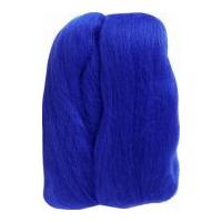 clover natural wool roving blue