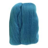 clover natural wool roving teal