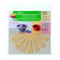 Clover Round Basket Frame Template 11.5cm