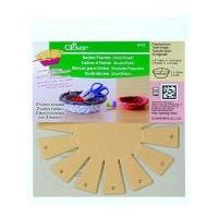 Clover Oval Basket Frame Template 13cm x 11cm