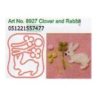 Clover Needle Felting Plastic Shaped Applique Mould & Rabbit