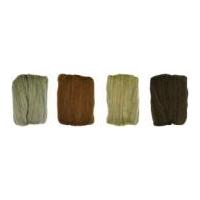 Clover Natural Wool Roving Assortment D