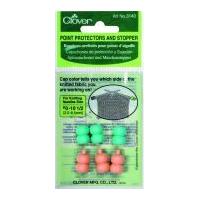 clover knitting needle point protectors stoppers