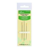 Clover Long Sashico Sewing Needles with Pure Gold Plate Elliptical Eye