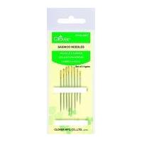 clover sashico sewing needles with pure gold plate elliptical eye