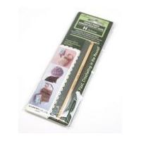 clover double ended bamboo tunisian crochet hook 5mm