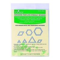 Clover Patchwork & Quilting Templates Triangle & Hexagon