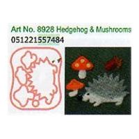 Clover Needle Felting Plastic Shaped Applique Mould Hedgehog