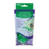 Clover Jumbo Wonder Clips Neon Green