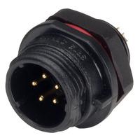 cliffcon 68 fm686805 ip68 male panel socket 5 pin