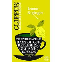clipper lemon ginger tea 20 bags