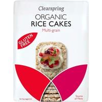 clearspring organic multigrain rice cakes 130g