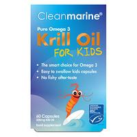 Cleanmarine Krill Oil for Kids 200mg (60 tabs)