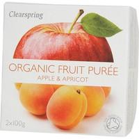 clearspring organic apple apricot puree 200g