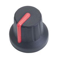 Cliff FC72602S K86R Soft Touch Control Knob Black With Red Pointer...