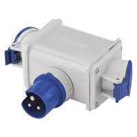 clarke clarke 230v 16a 2 way adaptor plug