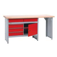 clarke clarke cwb1700p 5 drawer workbench