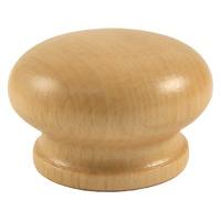 Clear Varnished Wooden Cupboard Knob