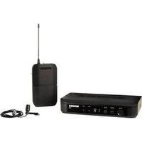 Clip Wireless microphone set Shure BLX14E/CVL-T11 Transfer type:Radio incl. pop filter