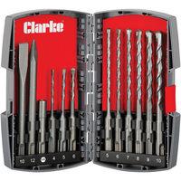 Clarke Clarke CHT802 12 Piece SDS Plus Drill And Chisel Set