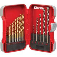 Clarke Clarke CHT765 17 Piece Combination Drill Bit Set