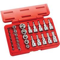 clarke clarke pro356 29 piece 38 14 drive torx socket bit set