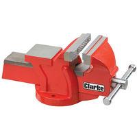 clarke clarke cv6rb 150mm workshop vice fixed base red