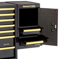 clarke clarke sl26bgb 2 drawer side locker black gold