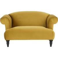 Claudia Loveseat, Antique Gold Velvet