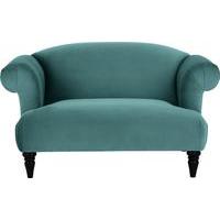 Claudia Loveseat, Peacock Blue Velvet