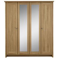 clovelly 4 door centre mirror wardrobe