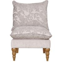 Clarence Fabric Accent Chair Silver