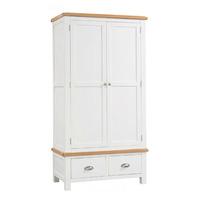 Clevedon Light Grey Painted Double Wardrobe with Drawers