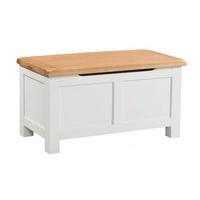 clevedon light grey painted blanket box