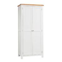 Clevedon Light Grey Painted Double Full Hanging Wardrobe