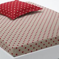 CLARISSE Polka Dot Print Fitted Sheet
