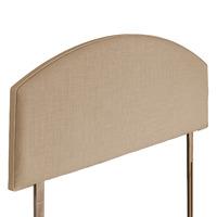 Cleopatra Upholstered Headboard - Double - Oatmeal