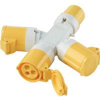 Clarke Clarke GAP1 110V 16A 3-Way Generator Adaptor Plug